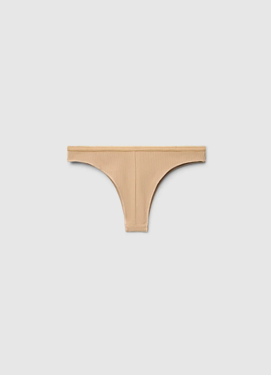 Calliope lot 2 slips brésiliens femme dentelle côtelé