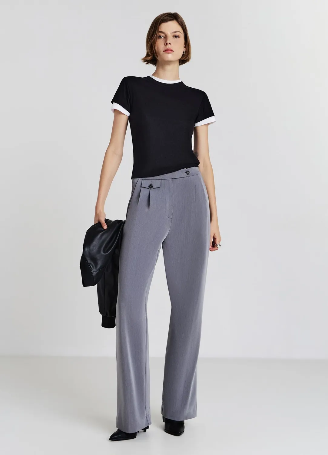 Calliope Straight pantalon femme droit à poches