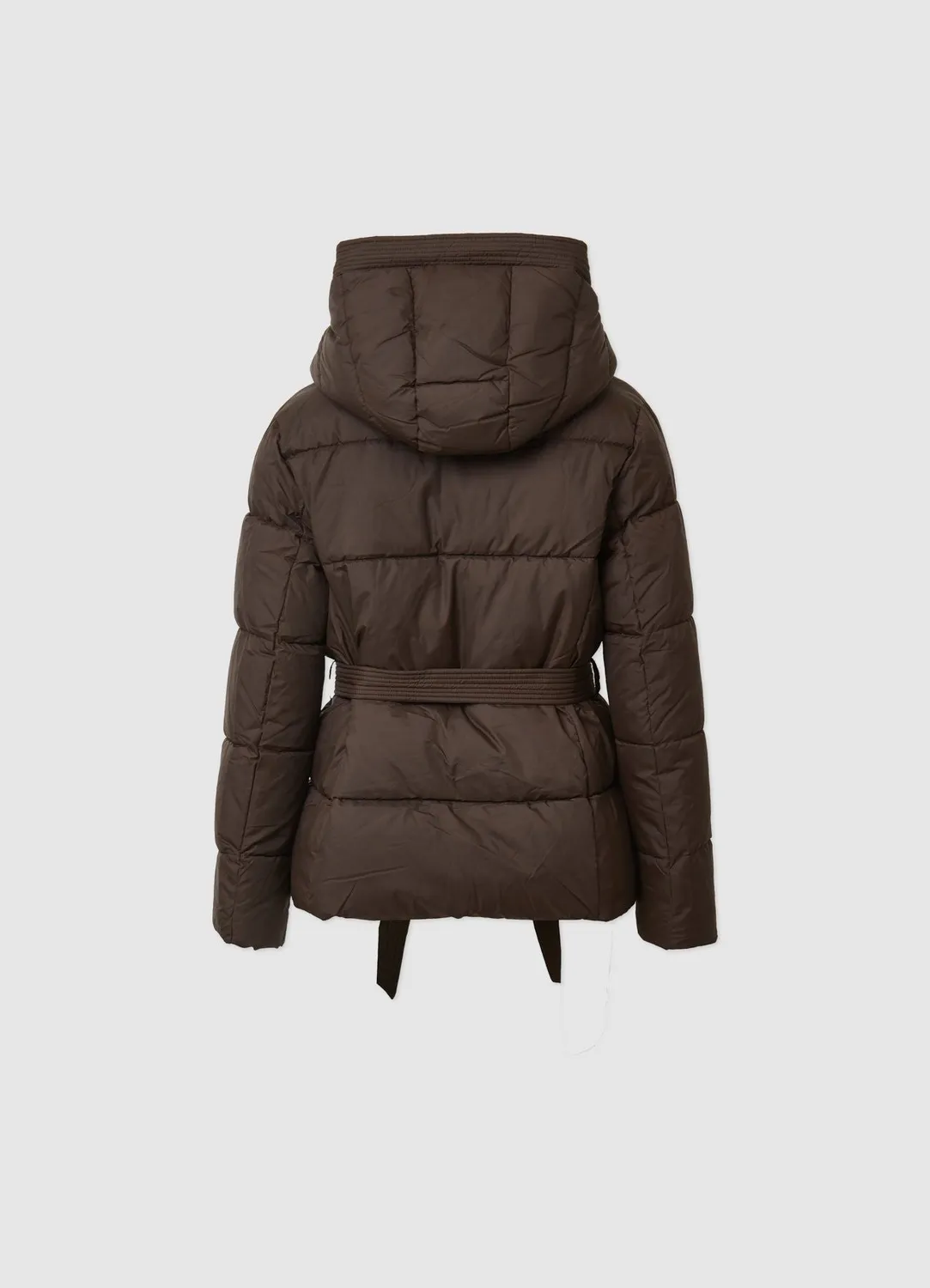Calliope blouson matelassé capuche femme avec ceinture