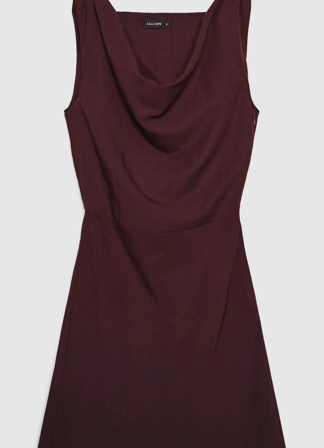 Calliope tubino midi robe drapée sans manches bureau