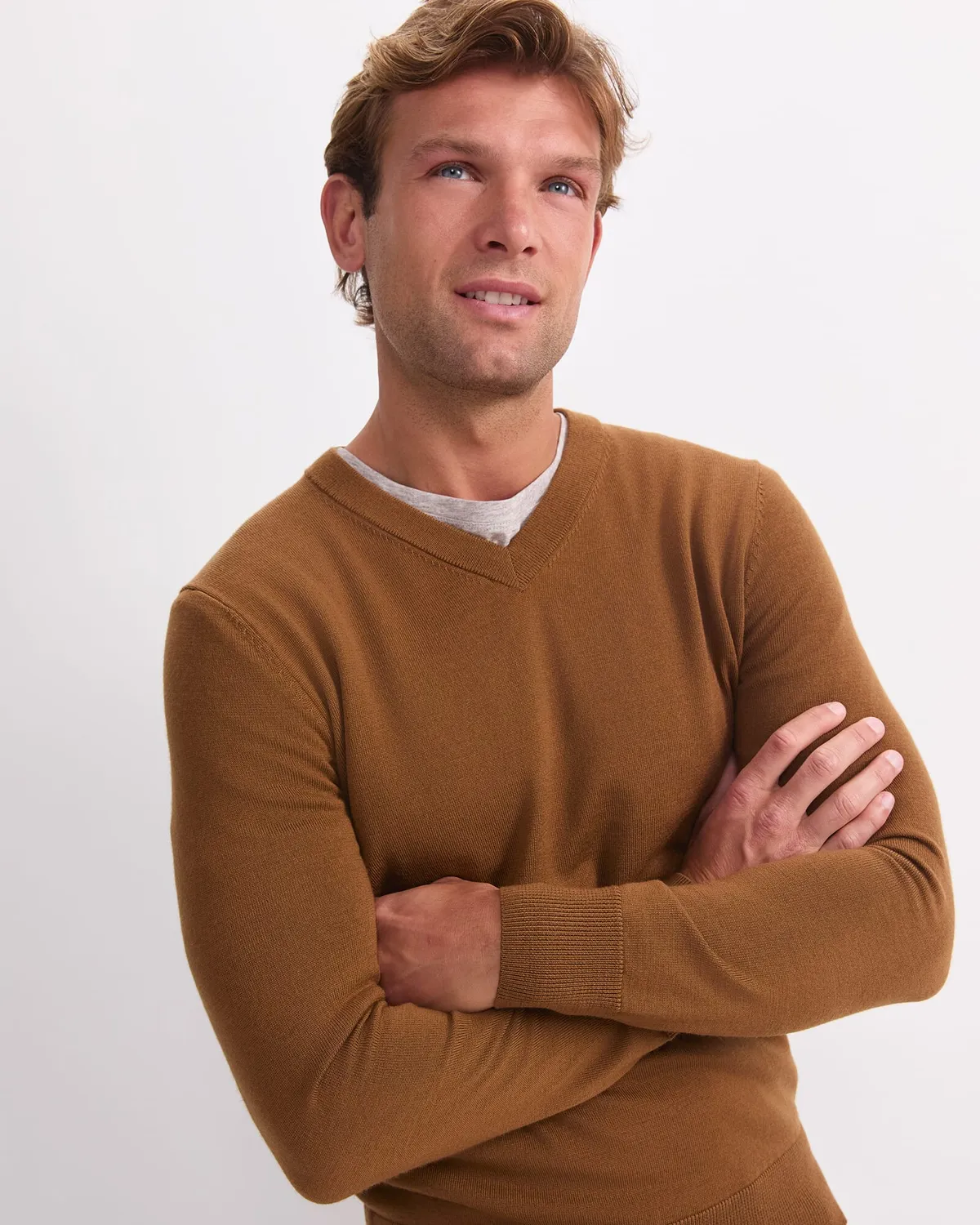 Sportscraft Merino V-Neck pull homme laine