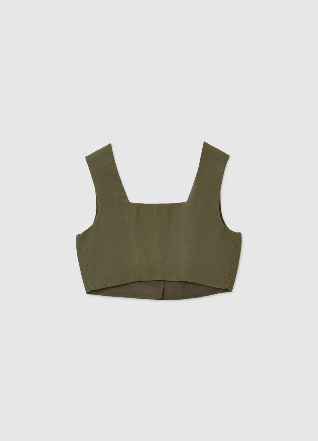 Calliope Top Court Boutons Top Femme Crop