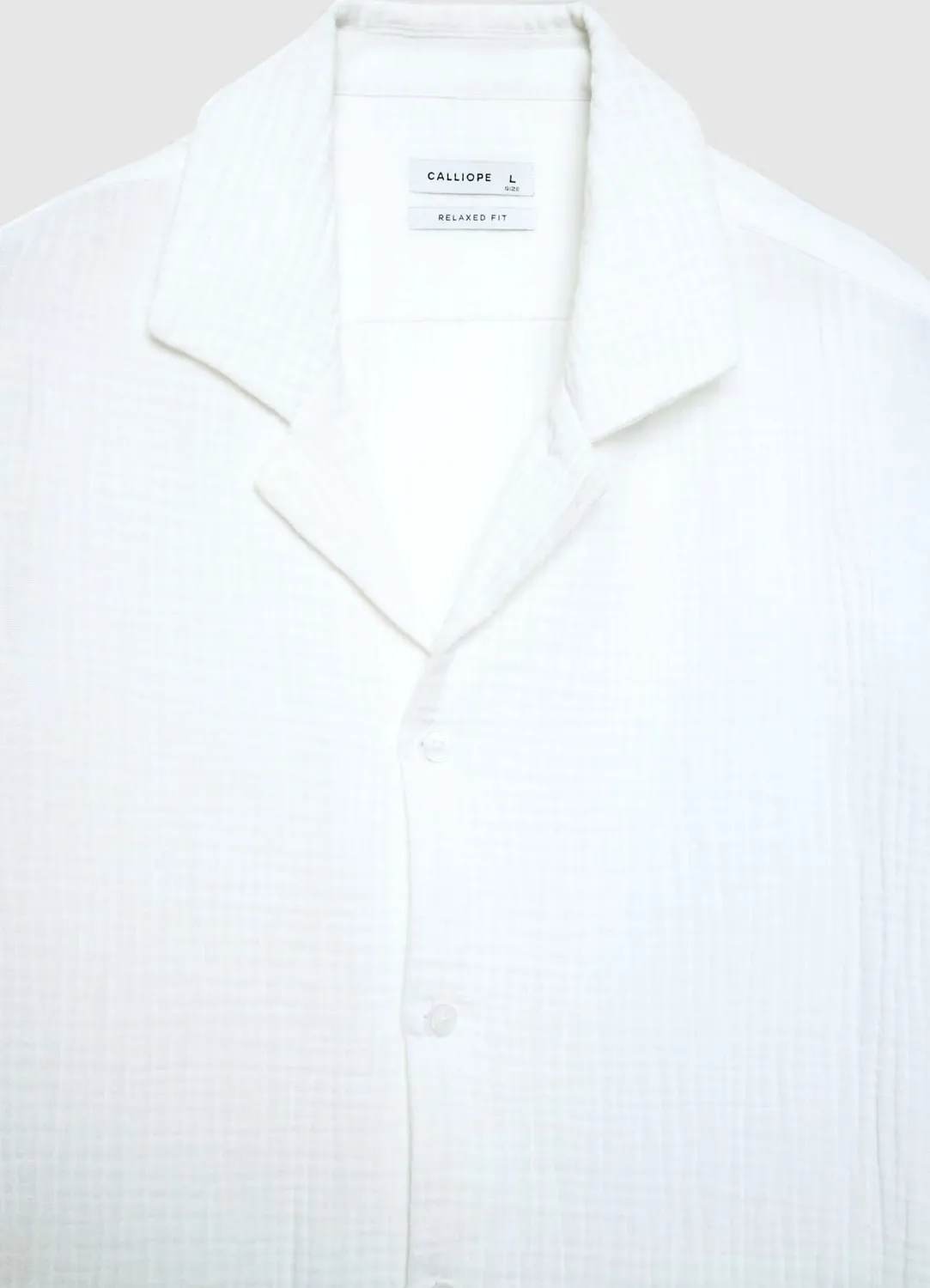 Calliope chemise bowling unie homme