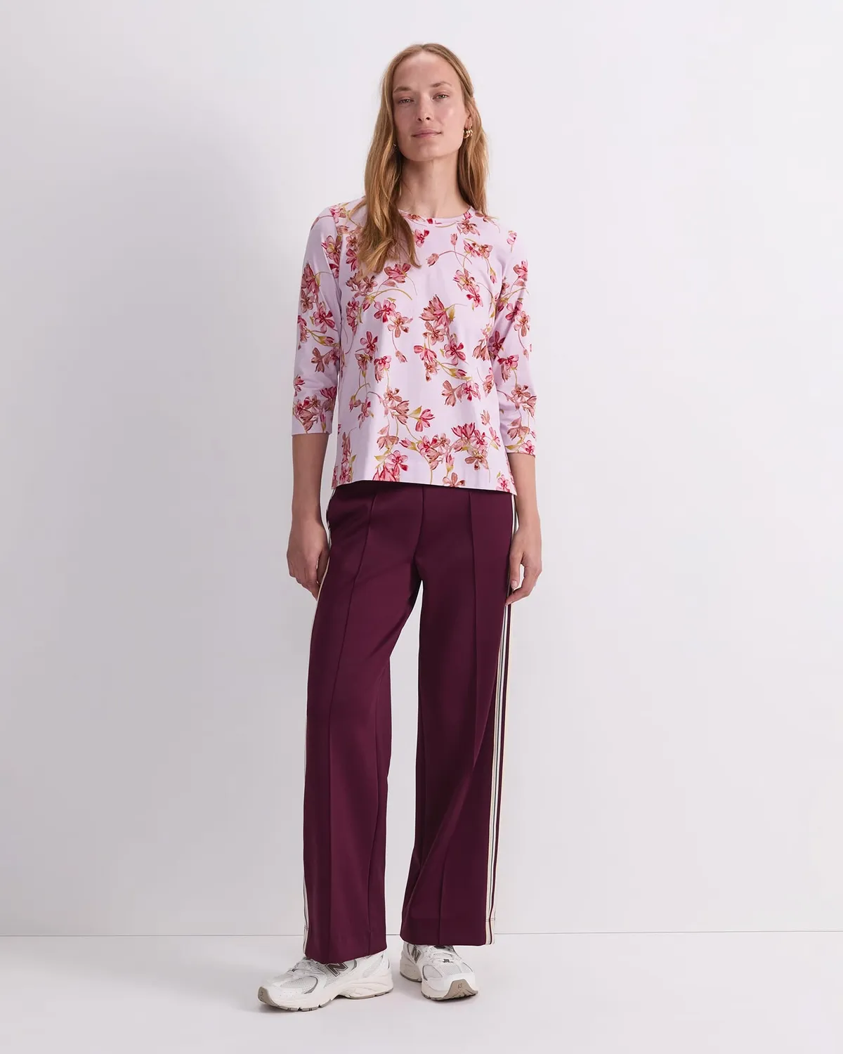SPORTSCRAFT Floral 120986 tee coton mercerisé femme