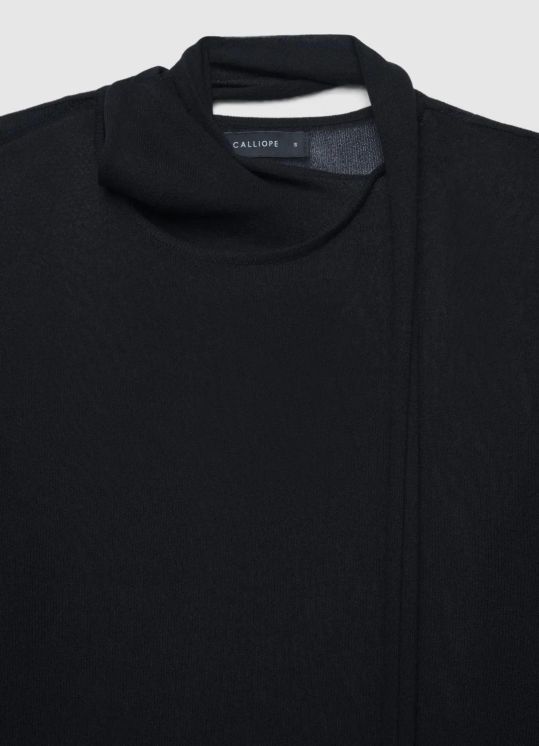 Calliope t-shirt col foulard femme manches longues
