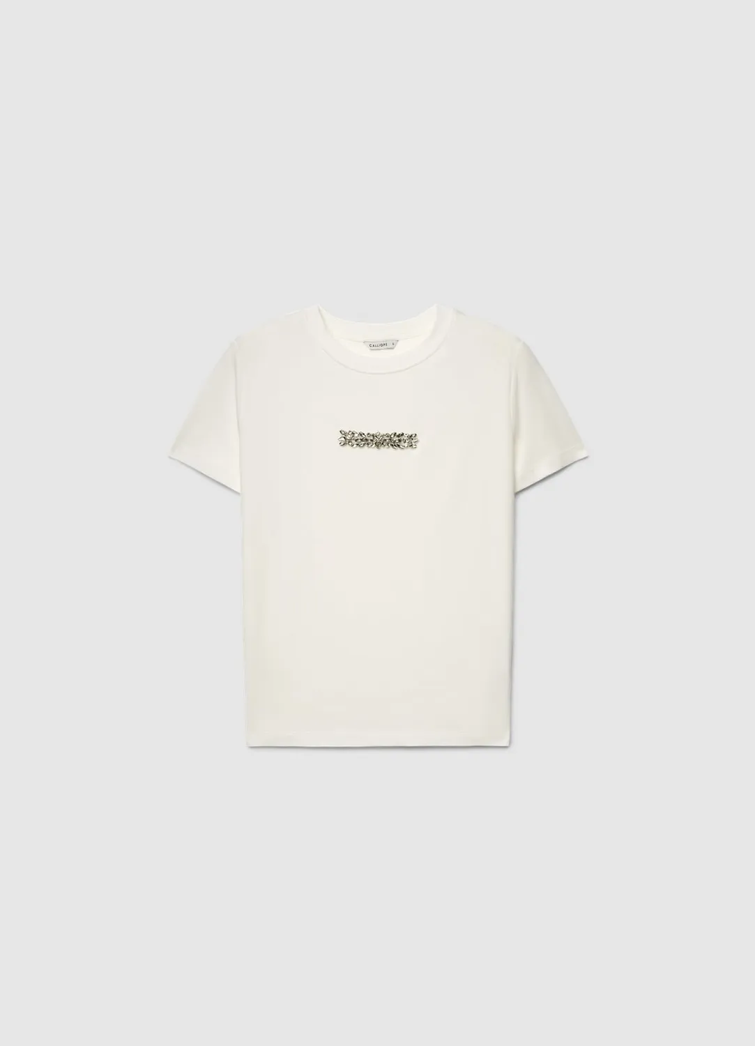 Calliope t-shirt strass t-shirt femme col rond