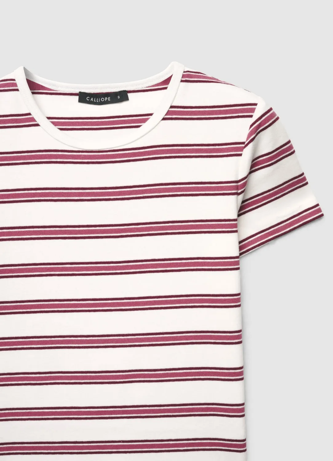 Calliope t-shirt rayé femme col rond manches courtes