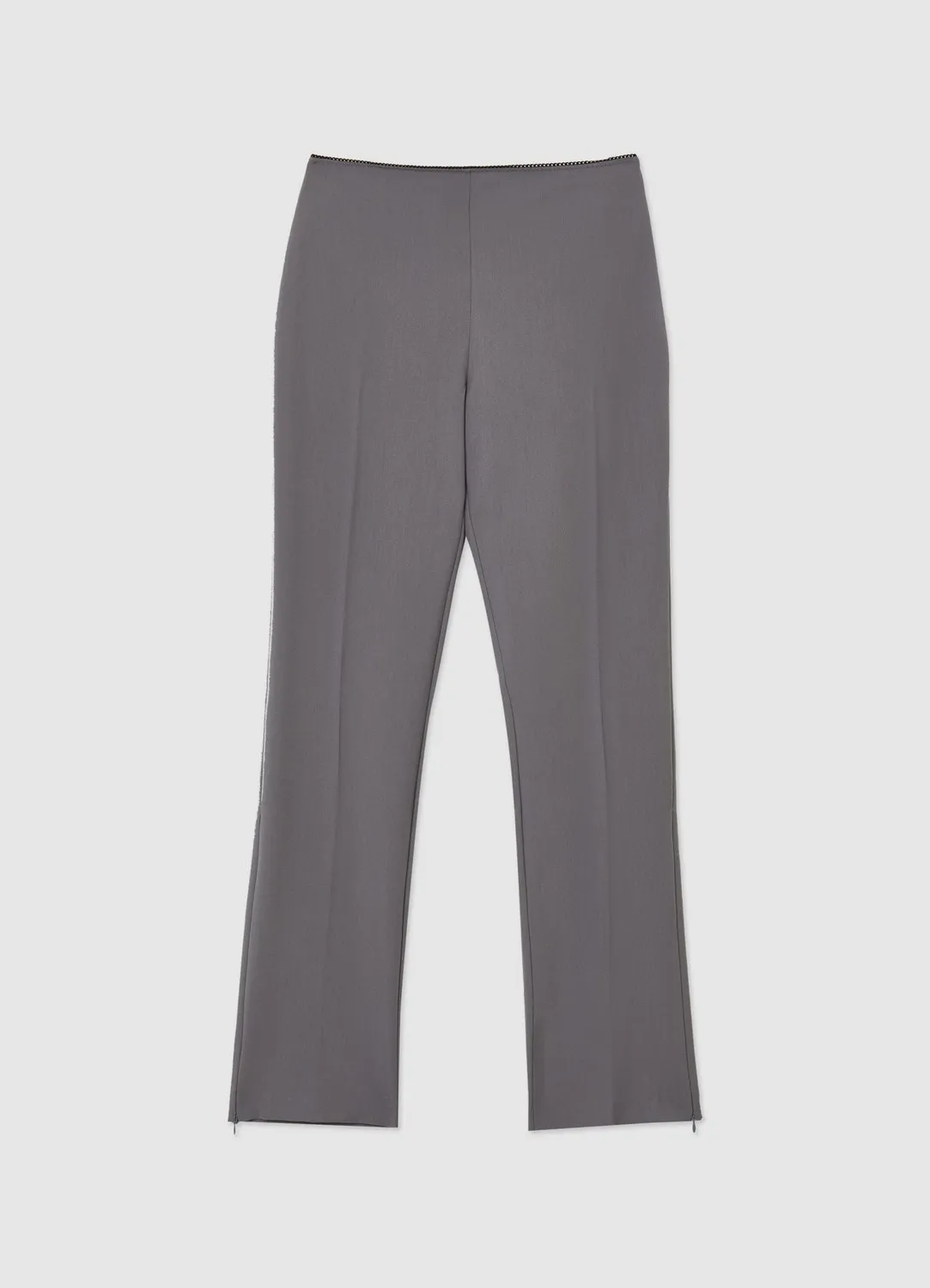 Calliope pantalon slim dentelle femme zip latéral