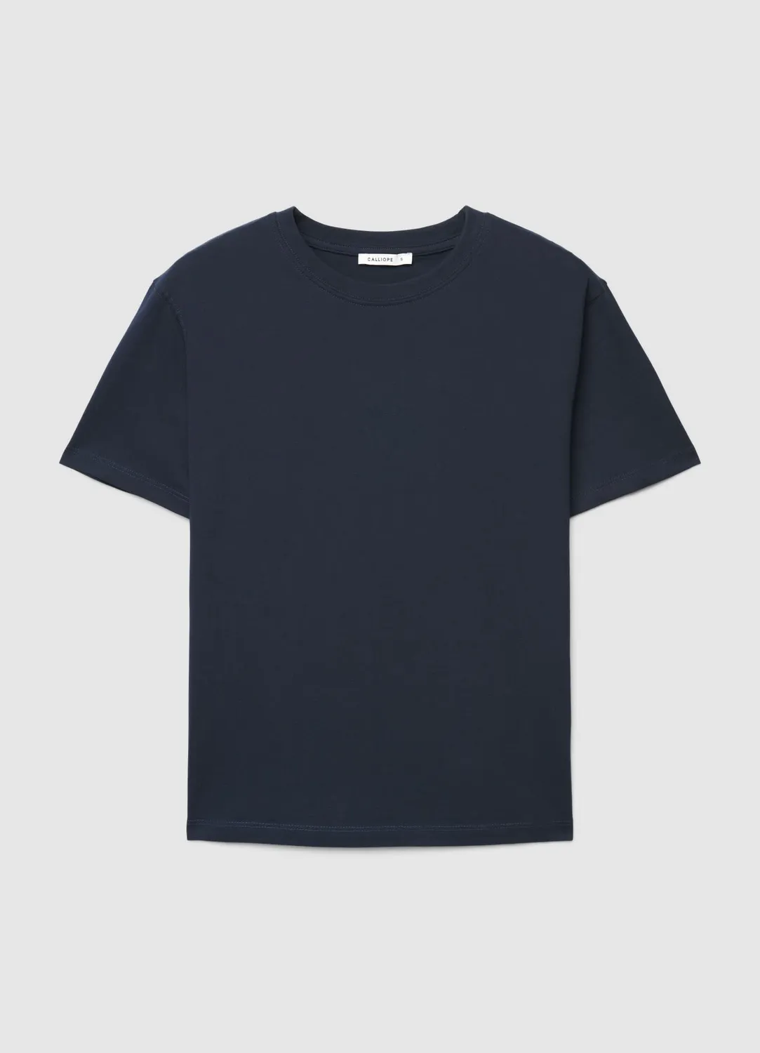 Calliope t-shirt uni femme col rond manches courtes