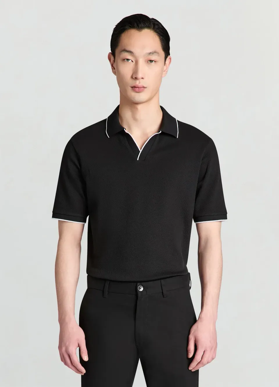 Calliope polo piqué homme sans boutons