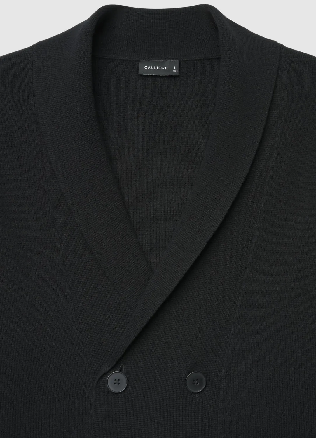 Calliope cardigan col châle homme double boutonnage