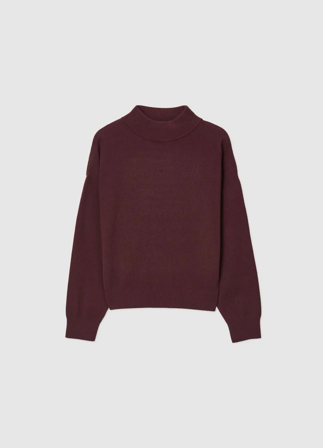 Calliope Pull col montant uni manches longues femme