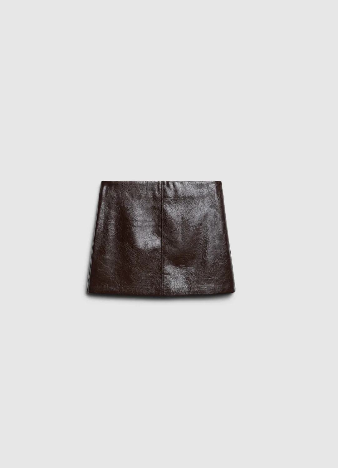 Calliope Mini-jupe vernie femme effet cuir droit