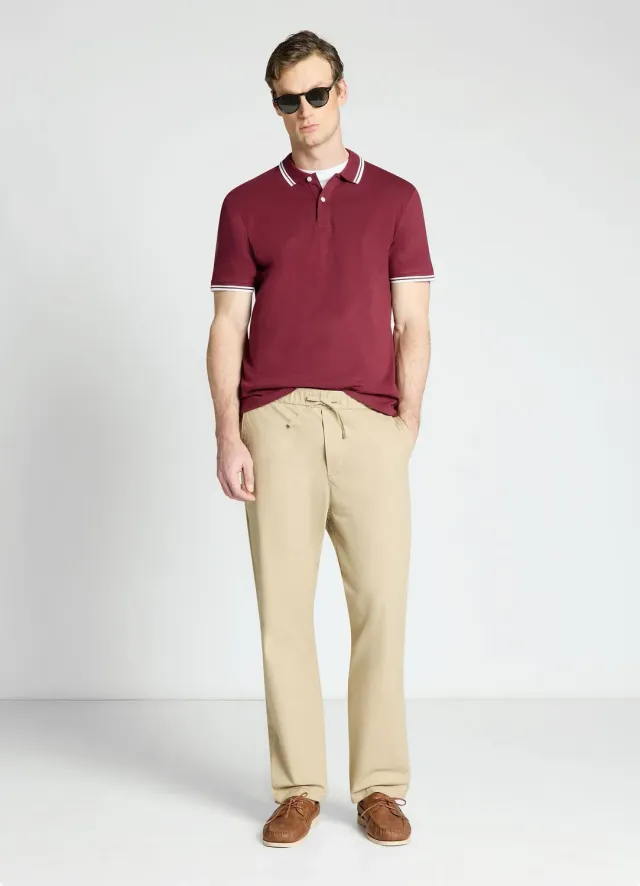 Calliope Polo homme manches courtes rayures