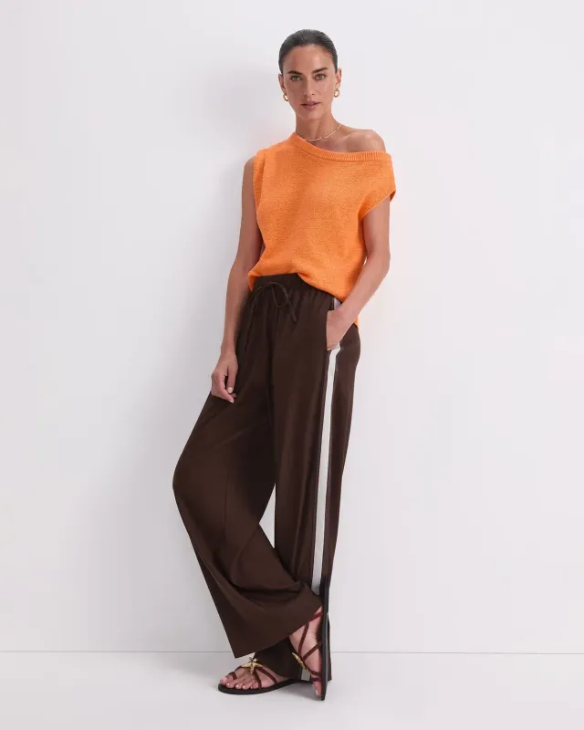 Sportscraft Rosa Trim pantalon lin bande latérale