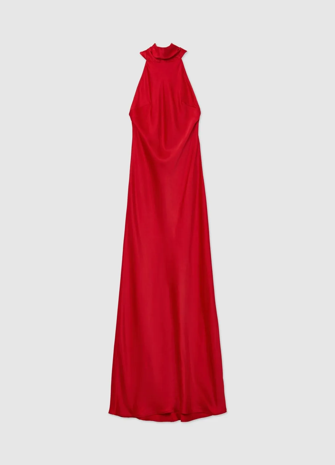 Calliope Atelier robe longue halterneck satinée