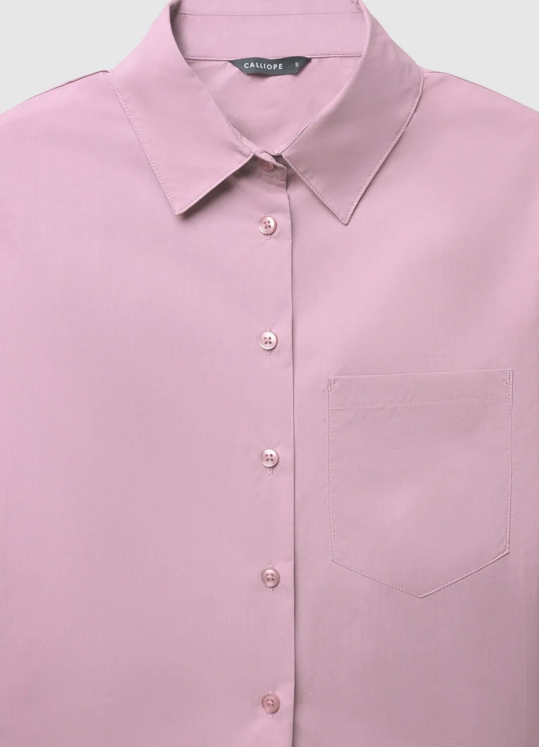 Calliope chemise ballon femme coton unie