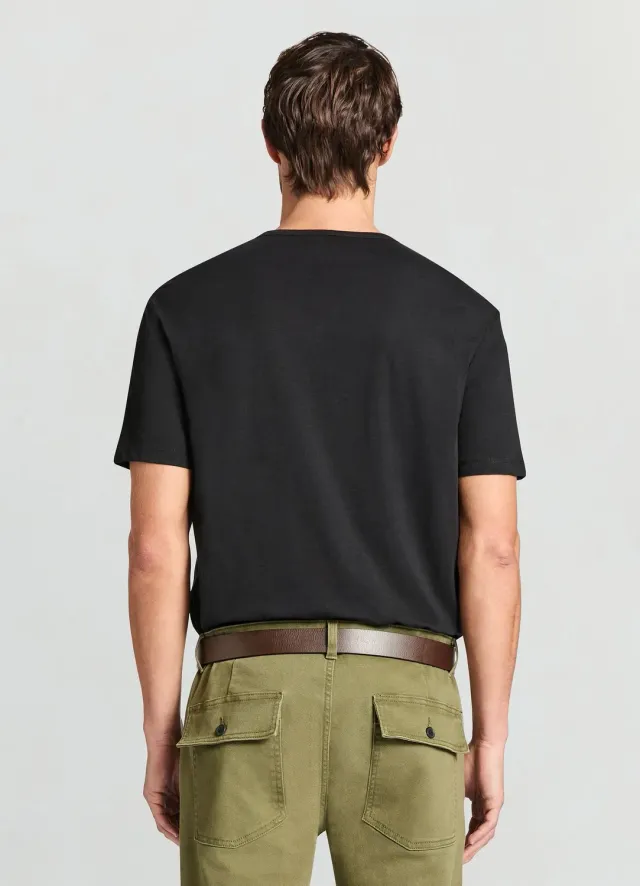 Calliope T-shirt henley boutons homme uni