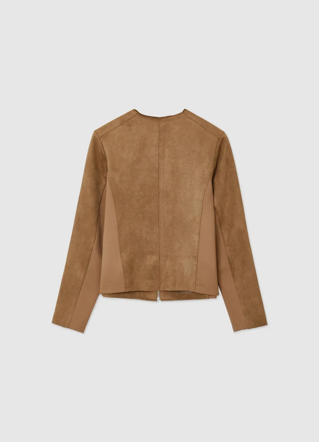 Calliope blouson suédine femme zippé à poches