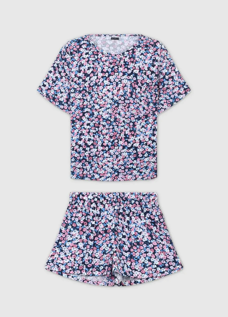 Calliope ensemble pyjama fleuri femme short coton