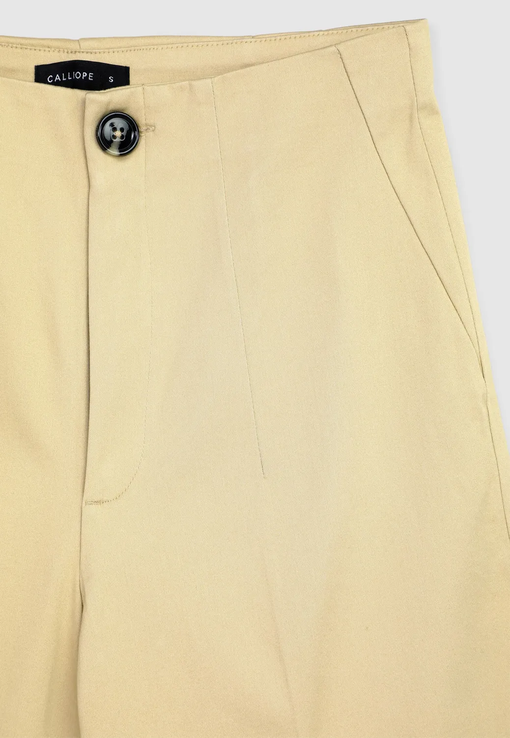 Calliope Pantalon culotte femme coton uni regular