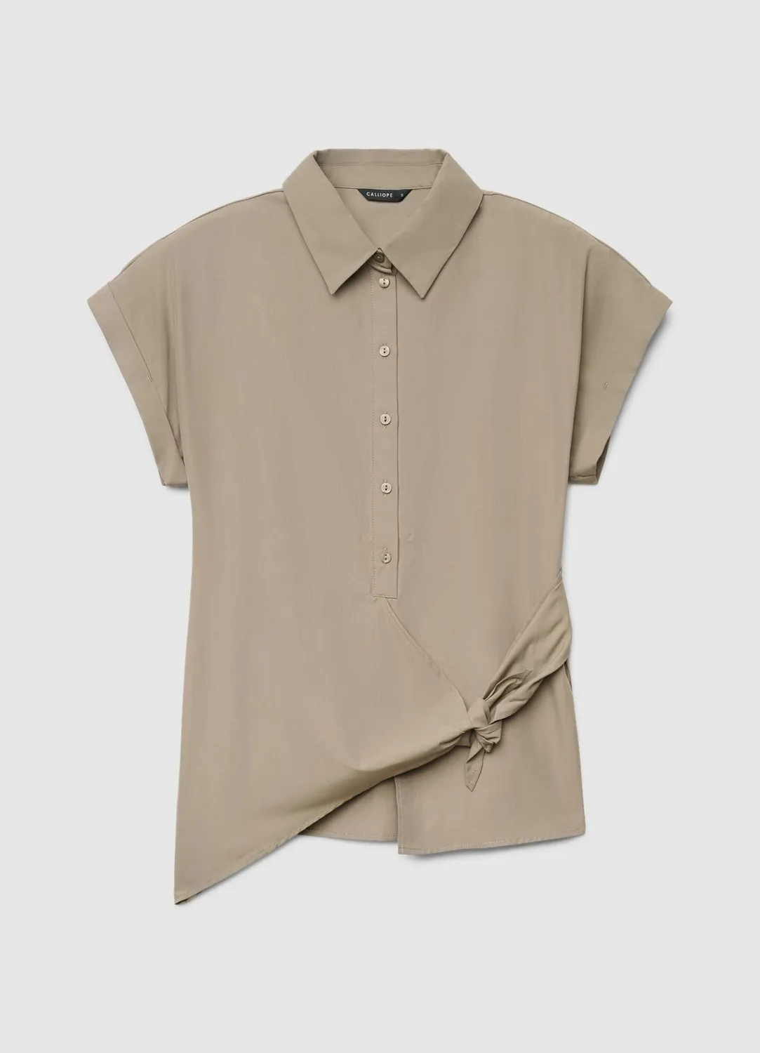 Calliope chemise nouée femme manches courtes