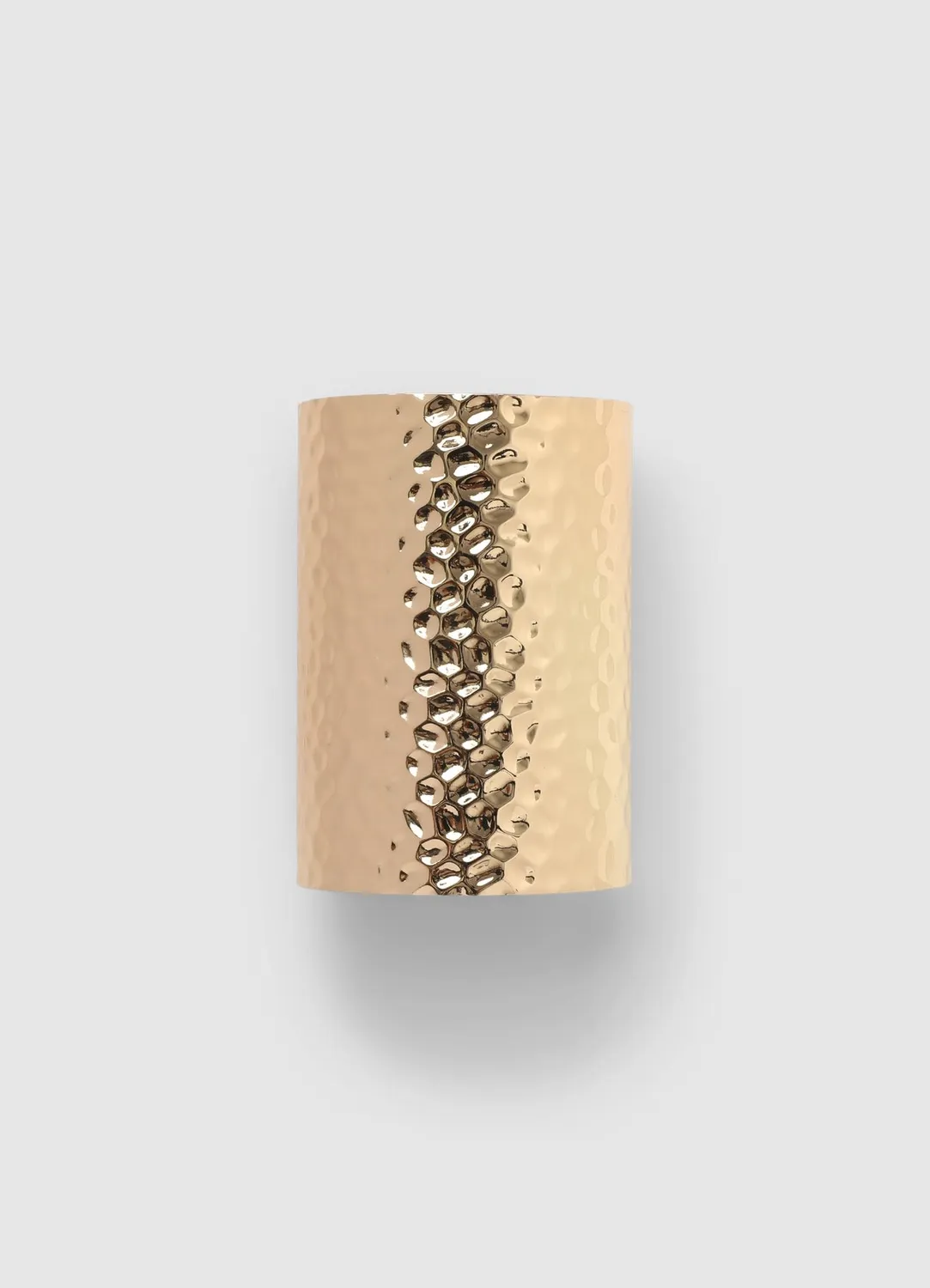 Calliope bracelet rigide martelé large finition brillante