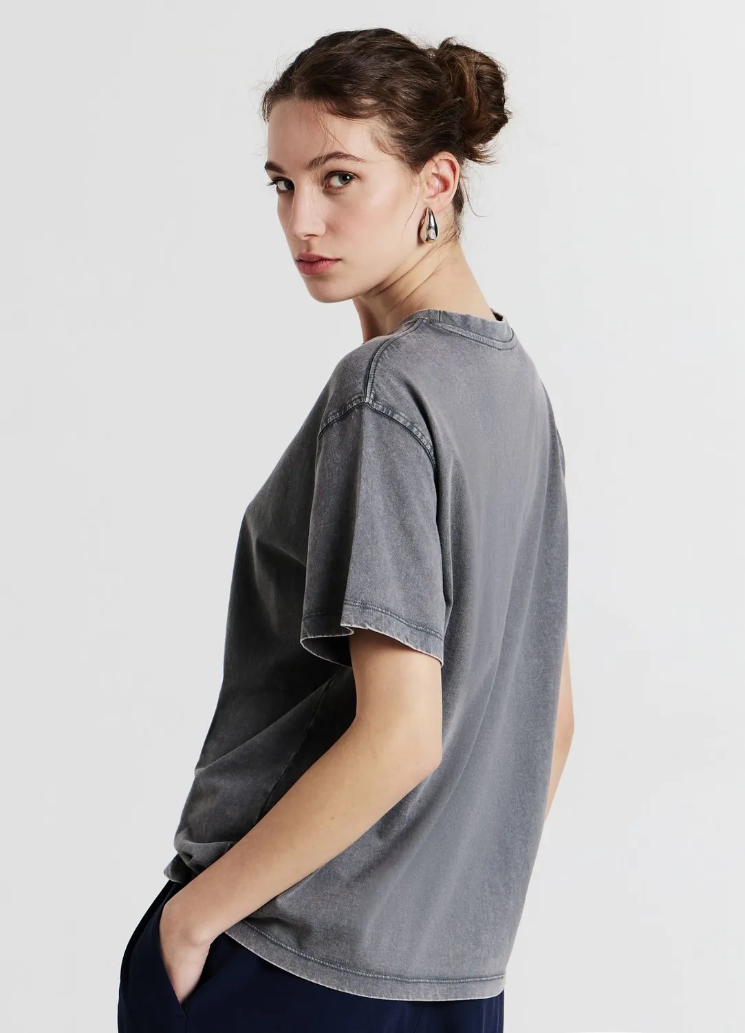 Calliope T-shirt effet délavé coton femme