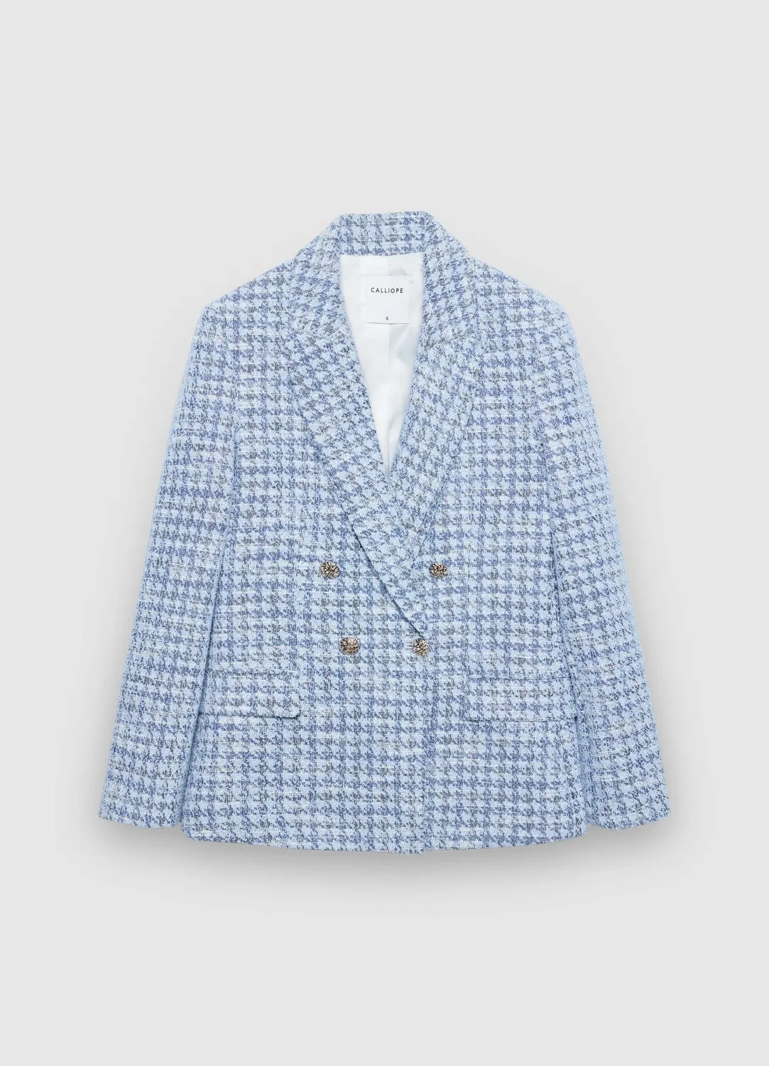 Calliope veste tweed femme double boutonnage