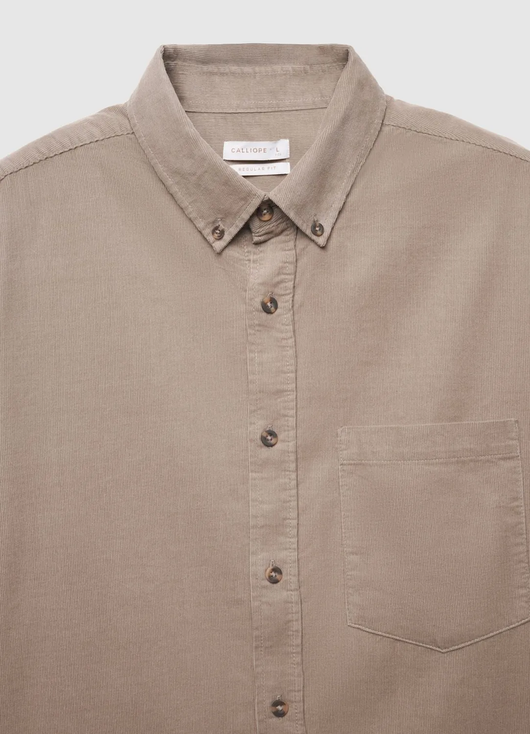 Calliope chemise velours homme poche
