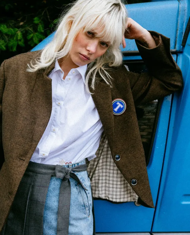 TINSELS FANZINE GROUND-NUTS veste flanelle de laine