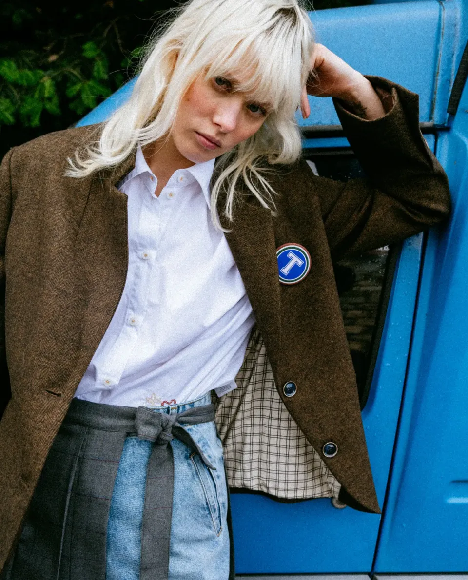 TINSELS FANZINE GROUND-NUTS veste flanelle de laine