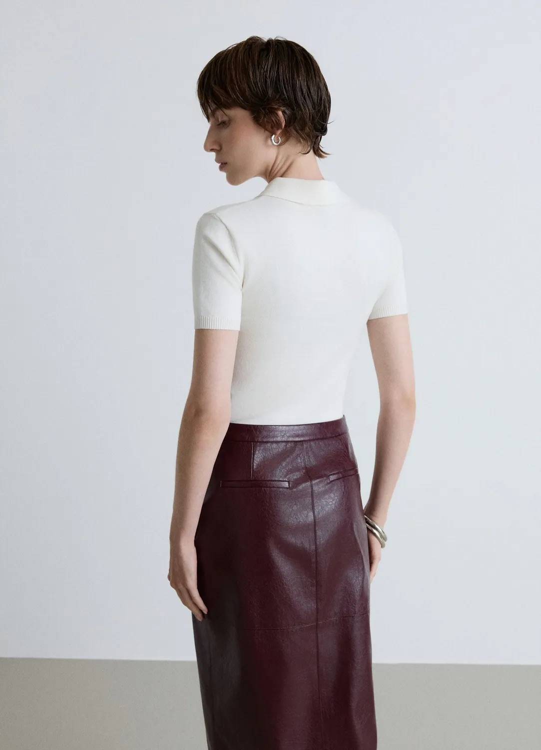 Calliope Polo maille t-shirt femme col classique