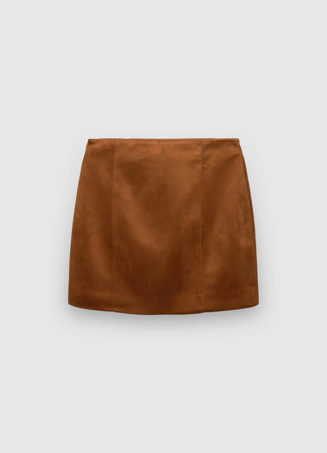 Calliope minijupe effet suède femme coupe droite