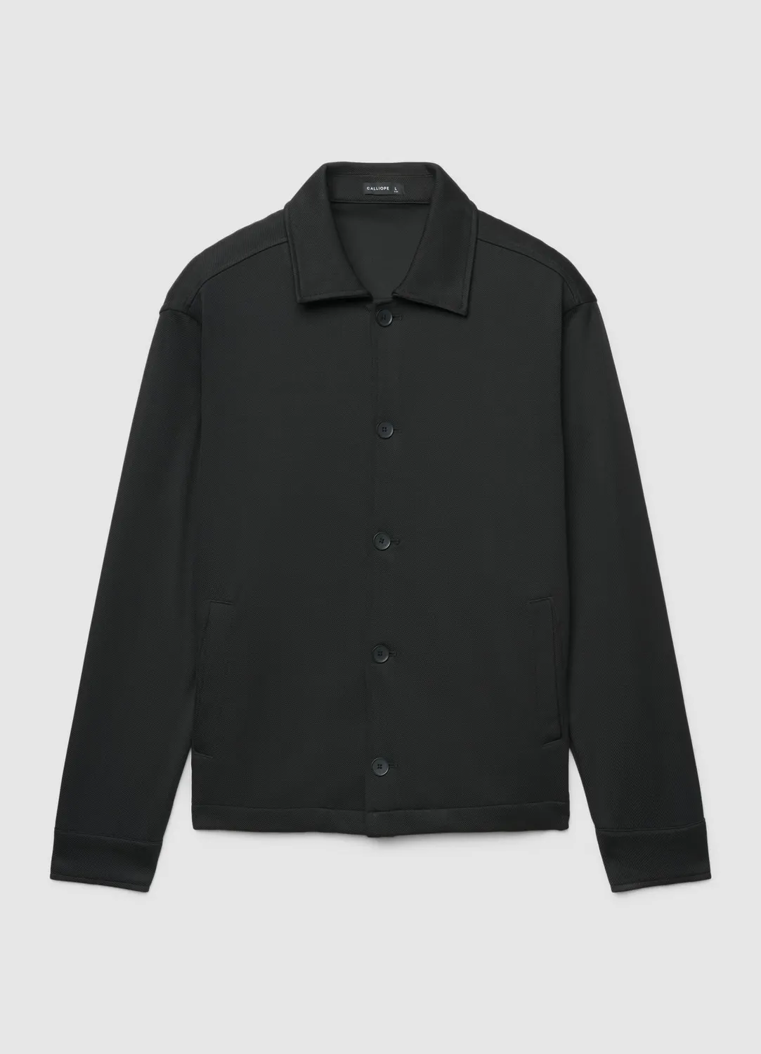 Calliope veste maille homme col chemise boutons L