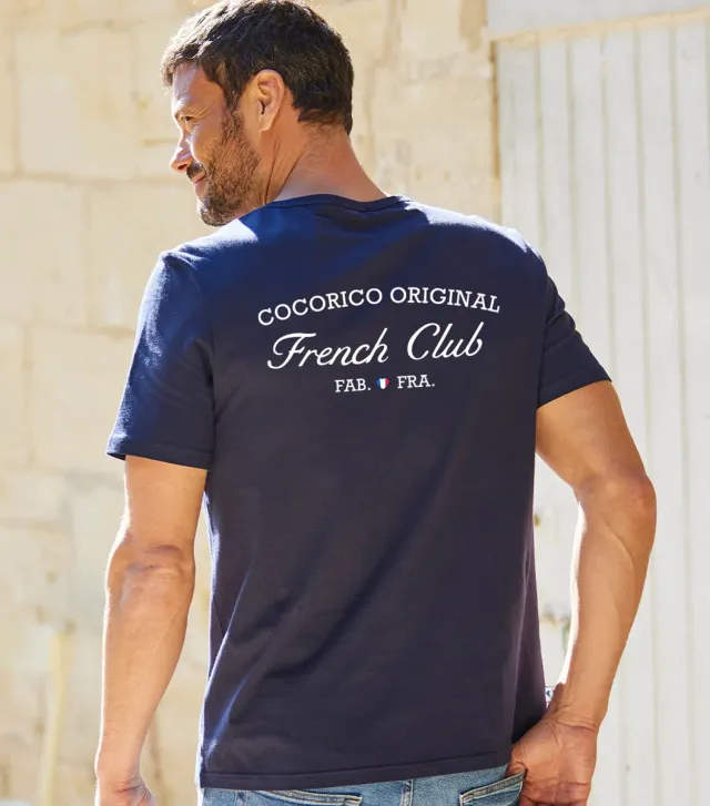 Cocorico Marine French Club t-shirt homme coton