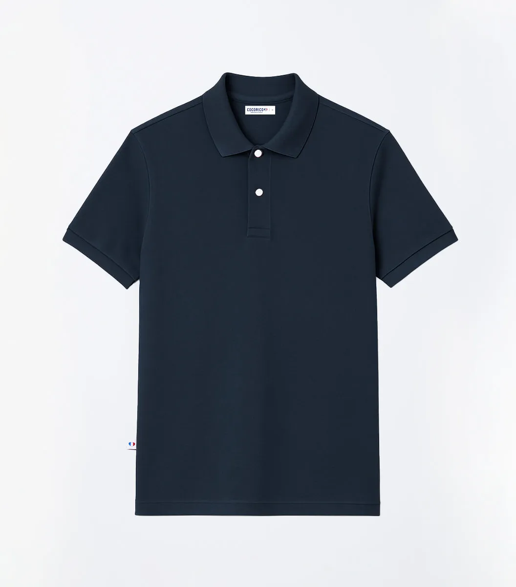 Cocorico Intemporel Polo homme marine coton