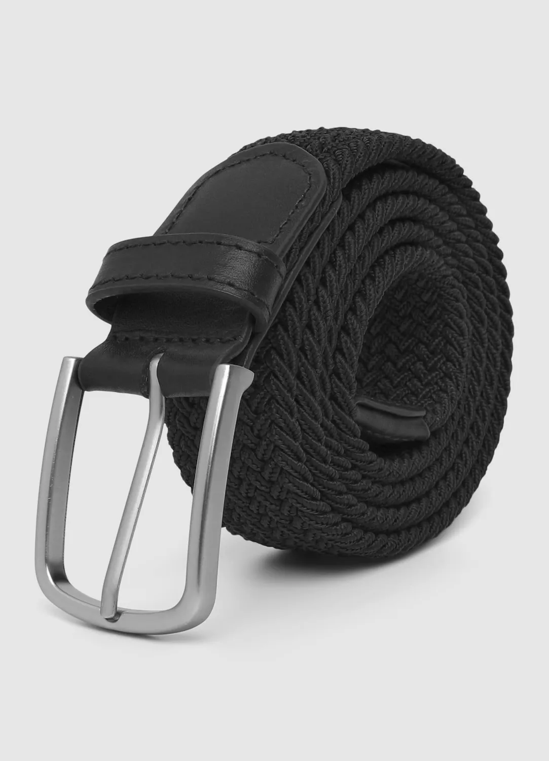 Calliope ceinture homme tressée élastique boucle métal