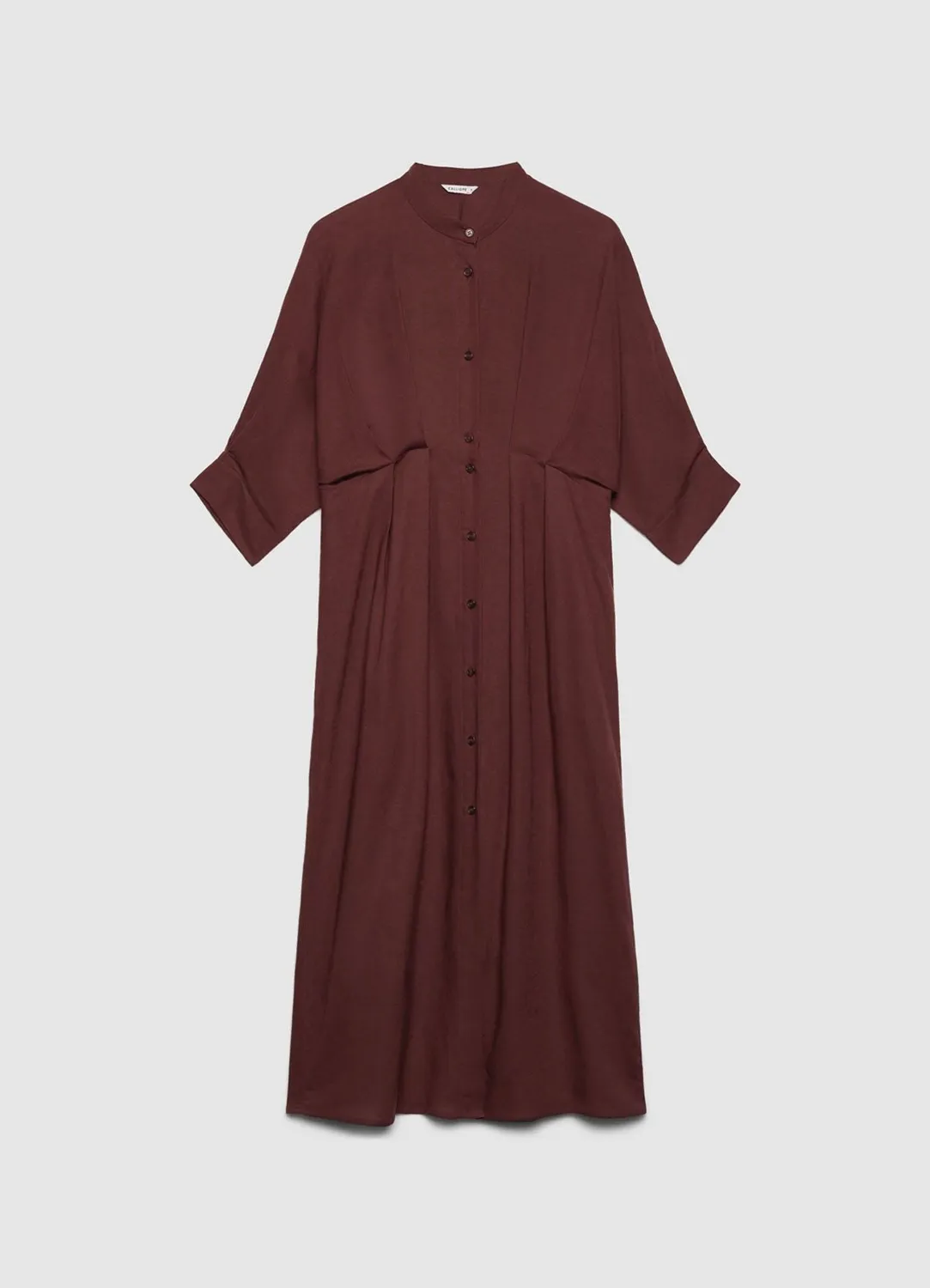 Calliope Atelier robe chemisier col mao 3/4