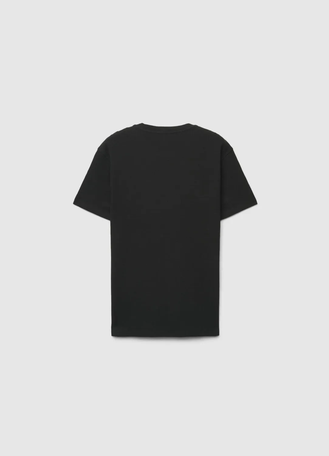 Calliope T-shirt uni col rond texturisé homme