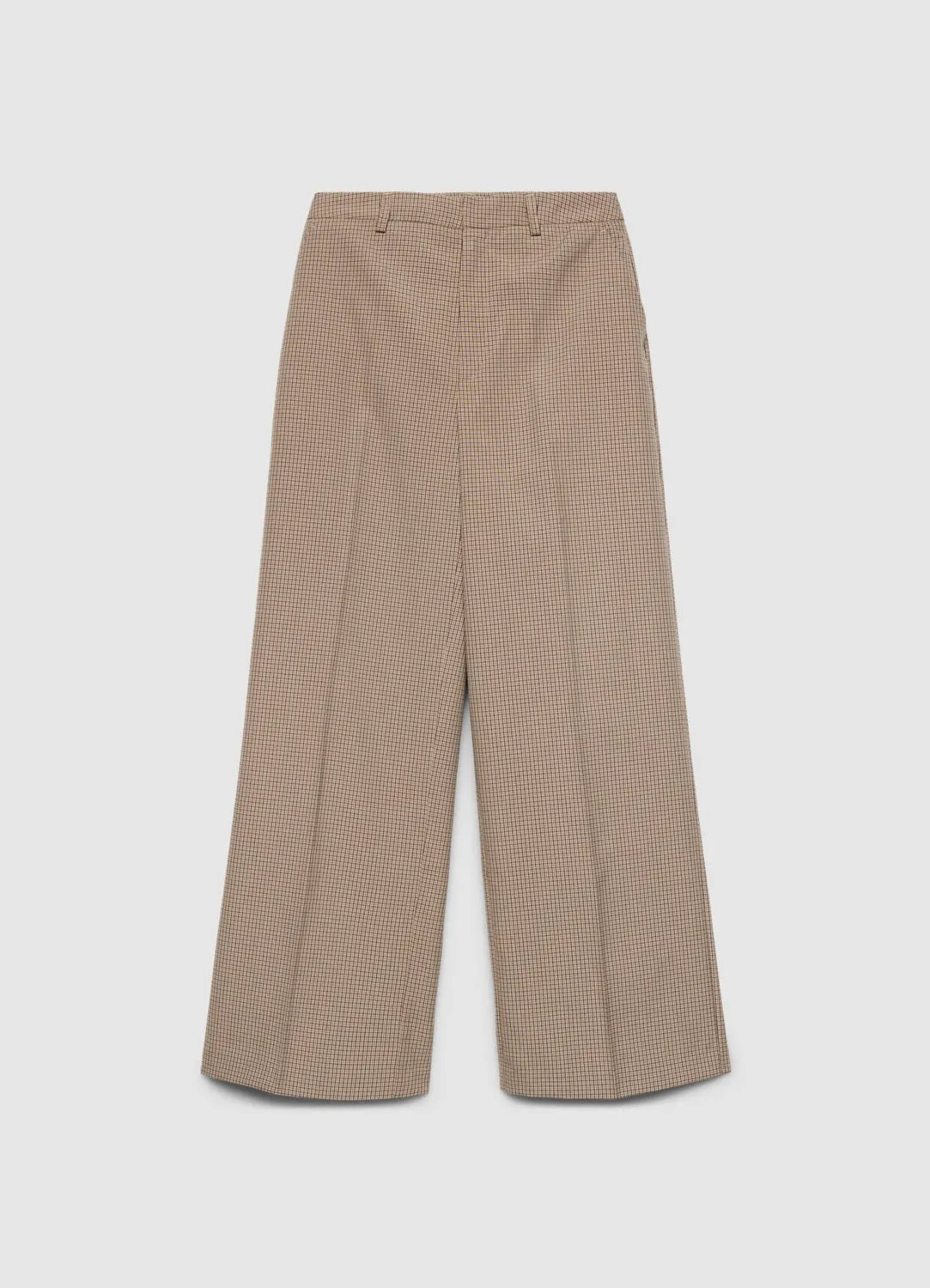 Calliope pantalon à carreaux jambe large femme
