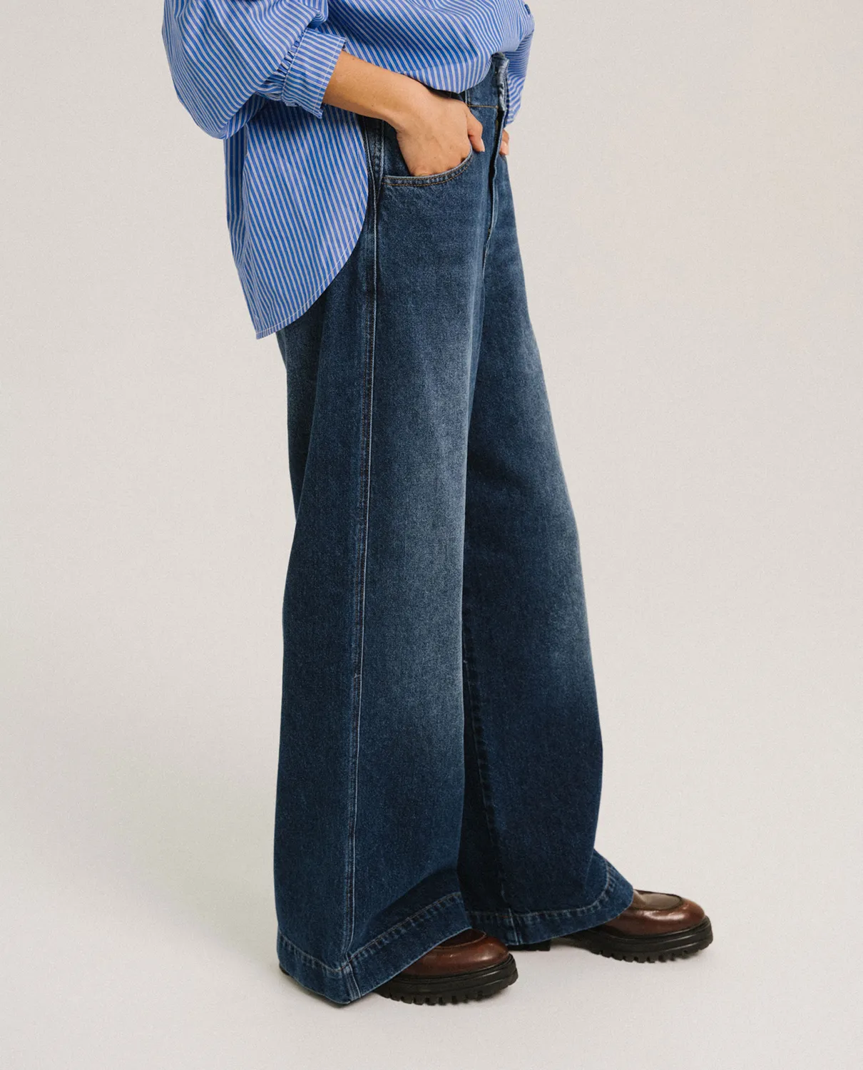 Tinsels Daddy Blue Wave jean baggy 100% coton