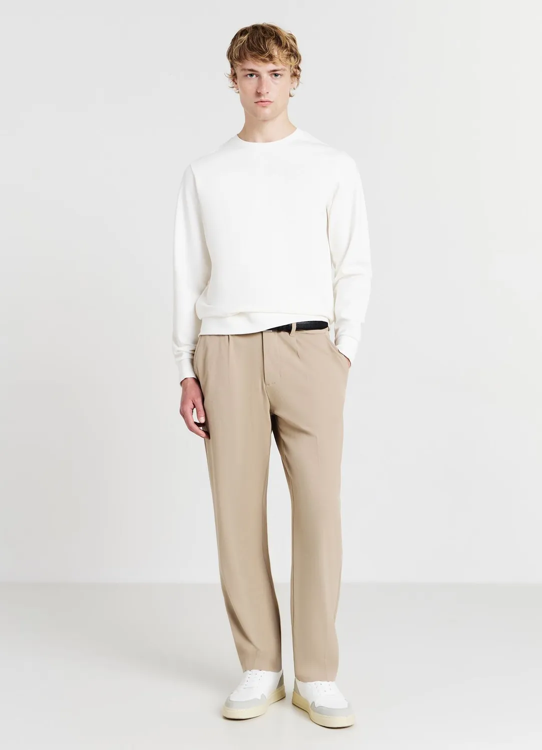 Calliope sweat col rond uni homme taille L