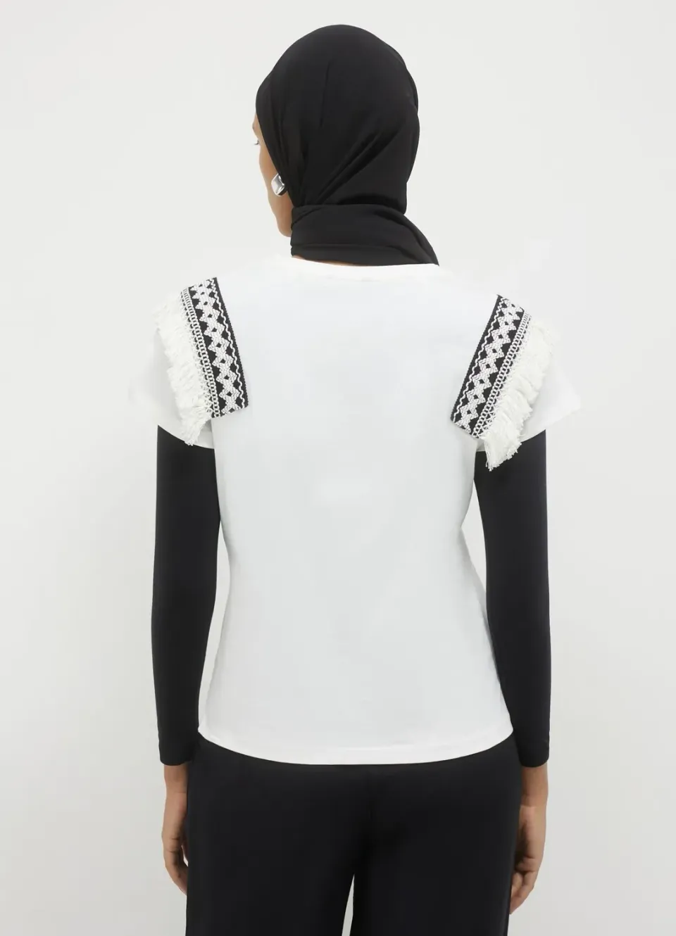 Calliope t-shirt passamaneria femme coton