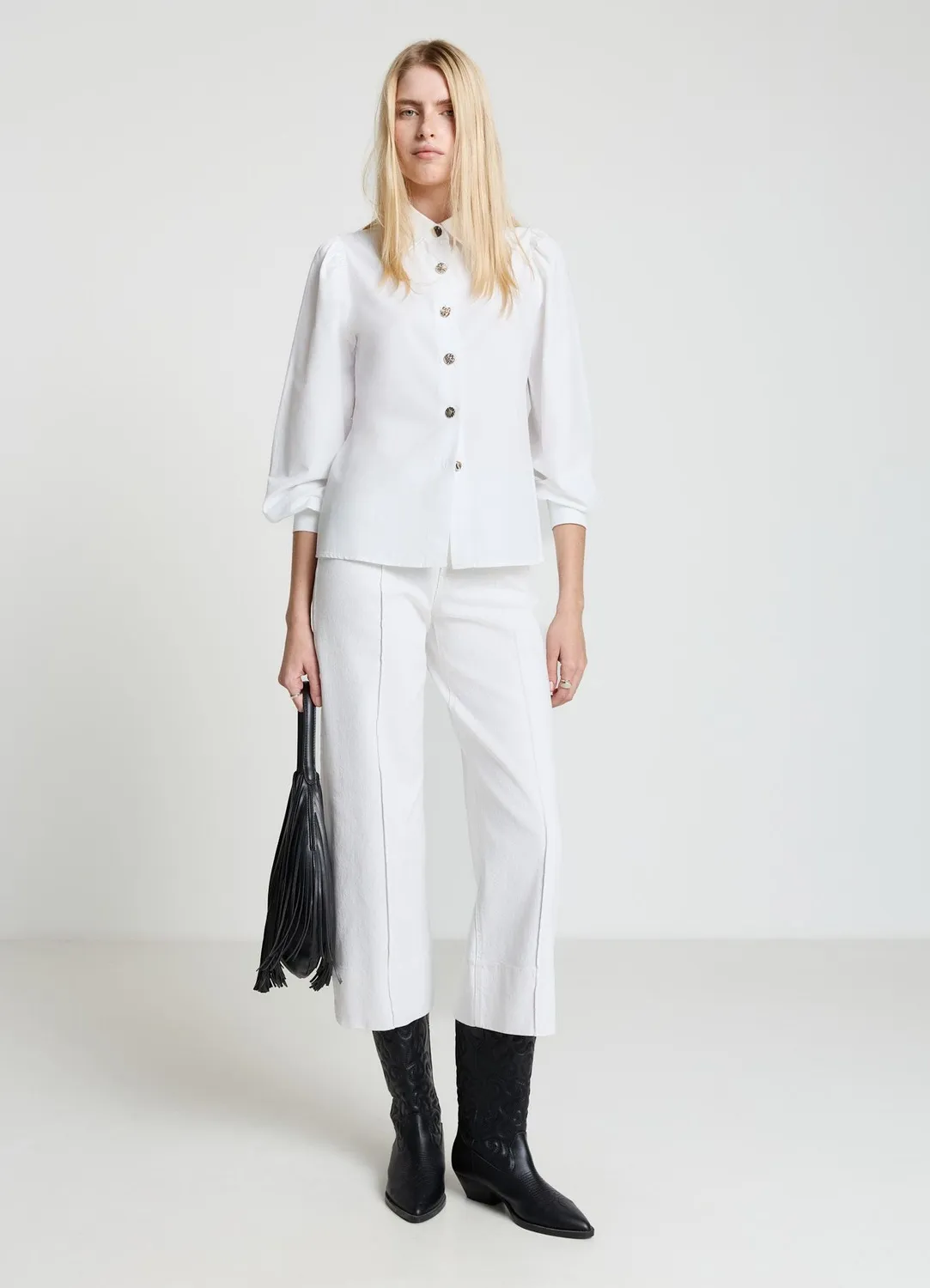 Calliope jean culotte femme pli marqué