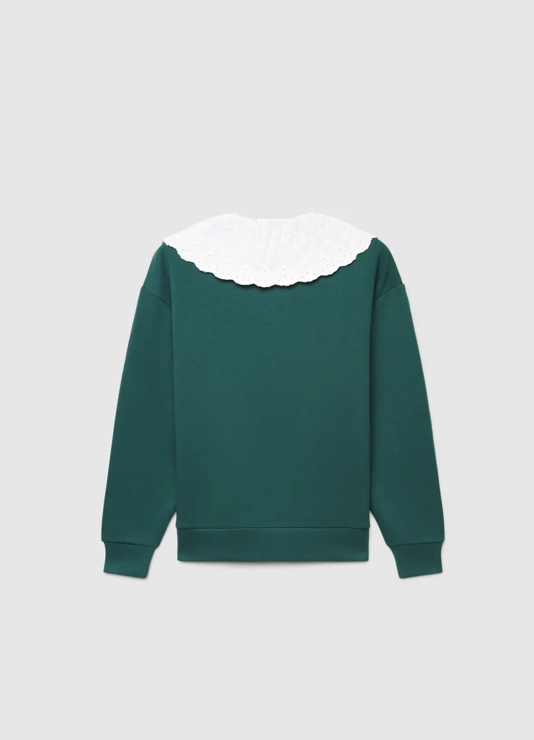 Calliope Sweat maxi colletto scritta sweat femme col brodé