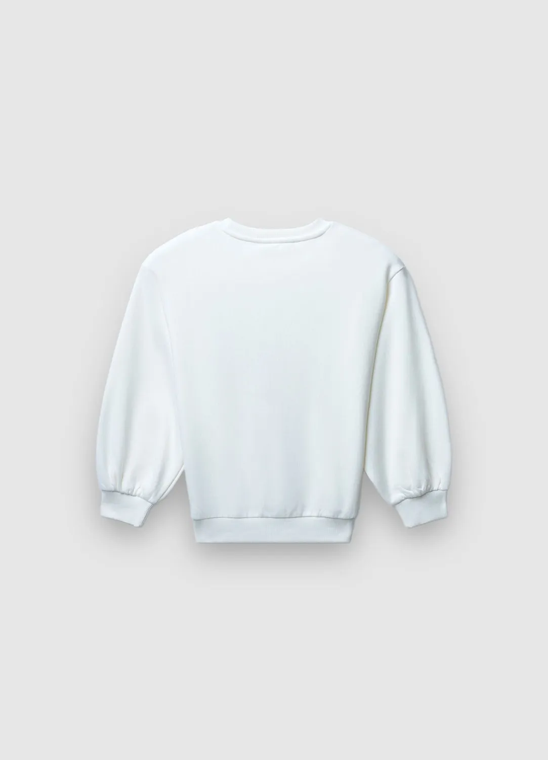 Calliope sweat ours fille col rond paillettes