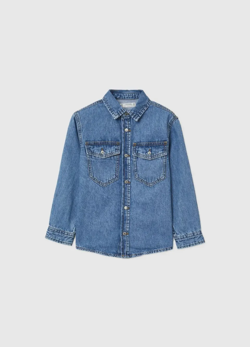 Calliope chemise denim garçon poches à rabat
