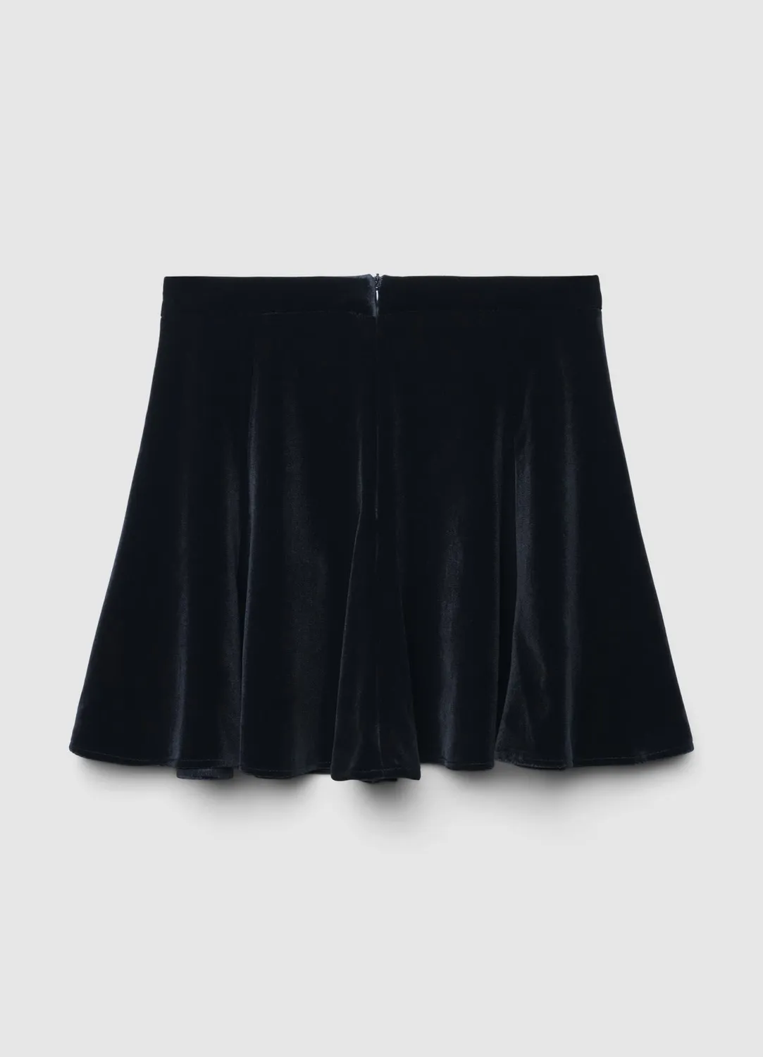 Calliope jupe courte chenille évasée zip dos