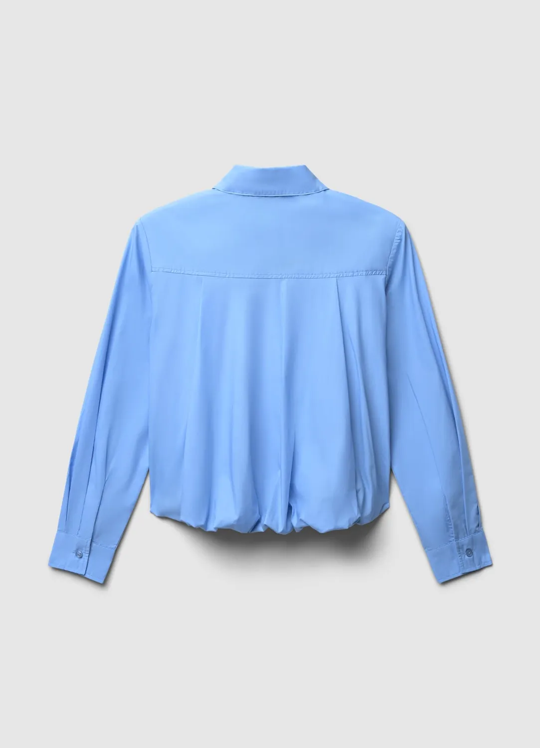 Calliope chemise ballon femme coton uni